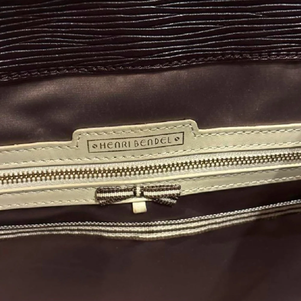 Henri Bendel West 57th Large Satchel in Eggplant Epi Leather - Picture 6 of 17